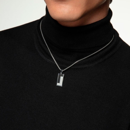 Collar Viceroy acero placa 75382C01000
