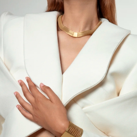 Collar Viceroy acero dorado 14204C01012
