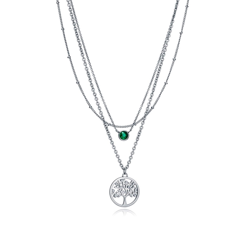 Collar Viceroy acero y árbol de la vida 15104C01000