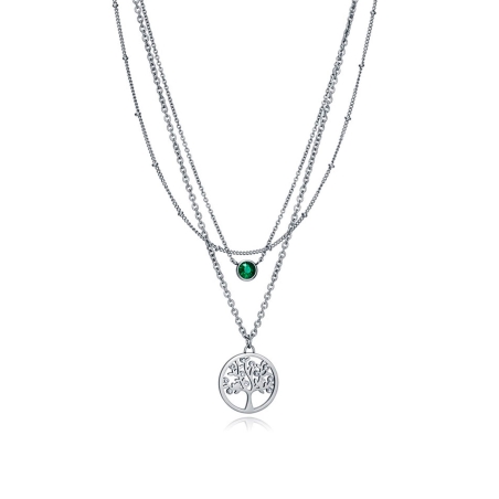 Collar Viceroy acero y árbol de la vida 15104C01000