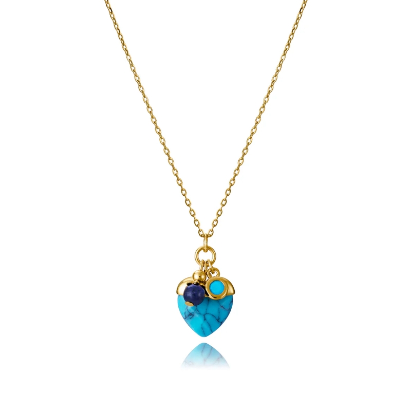Collar Viceroy plata corazón azul 13240C100-93