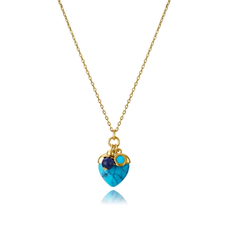 Collar Viceroy plata corazón azul 13240C100-93