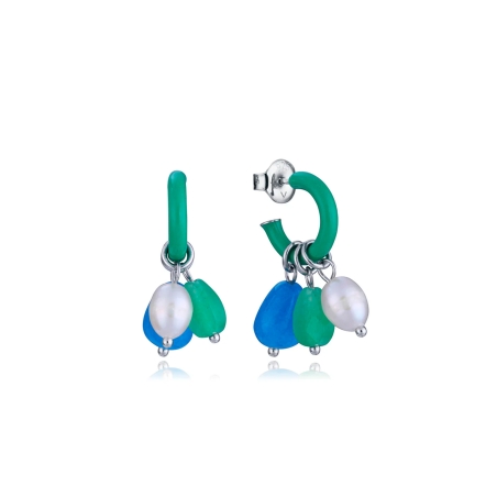 Pendientes Viceroy plata y piedras naturales 13245E000-99