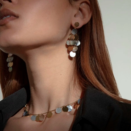 Collar Viceroy acero dorado 14182C01012