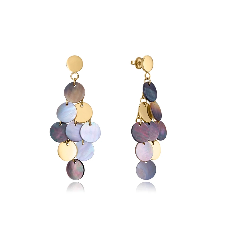 Pendientes Viceroy acero dorado 14182E01012