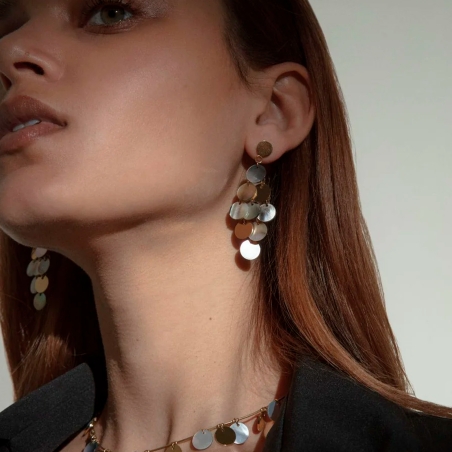 Pendientes Viceroy acero dorado 14182E01012