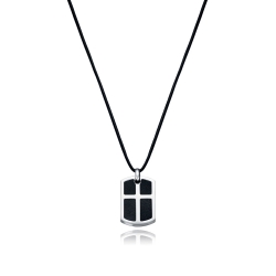 Collar Viceroy acero y cruz 75087C01010