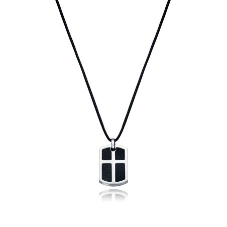 Collar Viceroy acero y cruz 75087C01010
