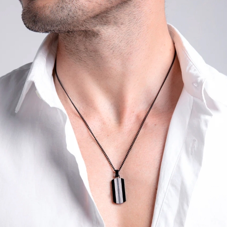 Collar Viceroy acero placa 14119C01010