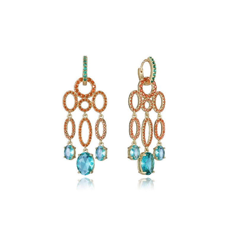Pendientes Viceroy plata circonitas colores 13219E100-39