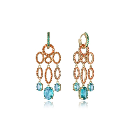 Pendientes Viceroy plata circonitas colores 13219E100-39