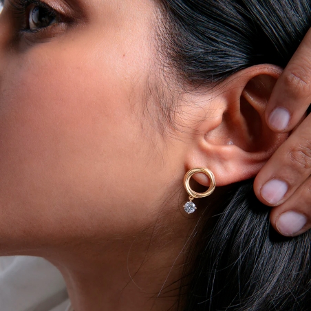 Pendientes Viceroy plata círculos 13213E100-30
