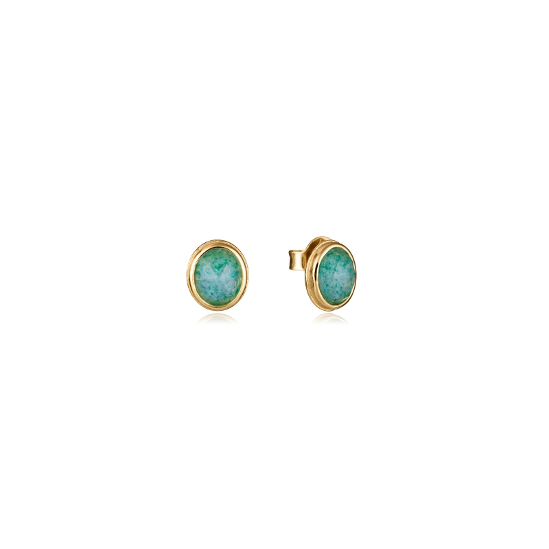 Pendientes Viceroy plata y cuarzo verde 2323E100-42