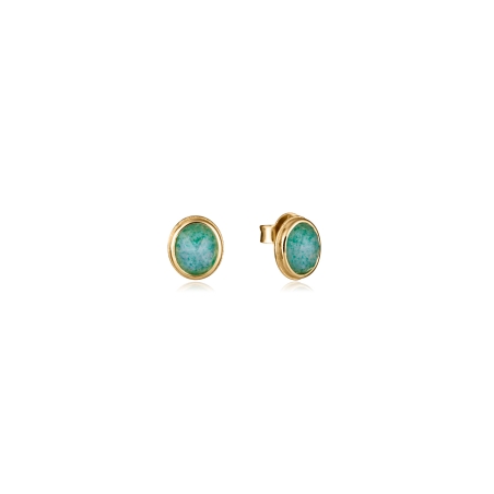 Pendientes Viceroy plata y cuarzo verde 2323E100-42
