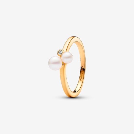 Anillo Pandora Dúo de Perlas 163156C01