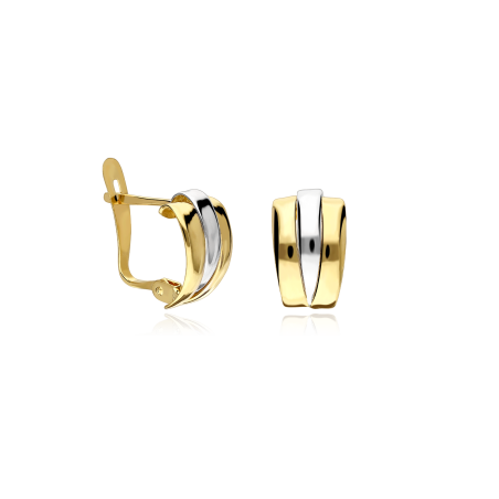 Pendientes Oro bicolor 18k "Bandit"