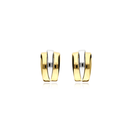 Pendientes Oro bicolor 18k "Bandit"