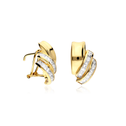 Pendientes Oro 18k y circonitas "Osbourne"
