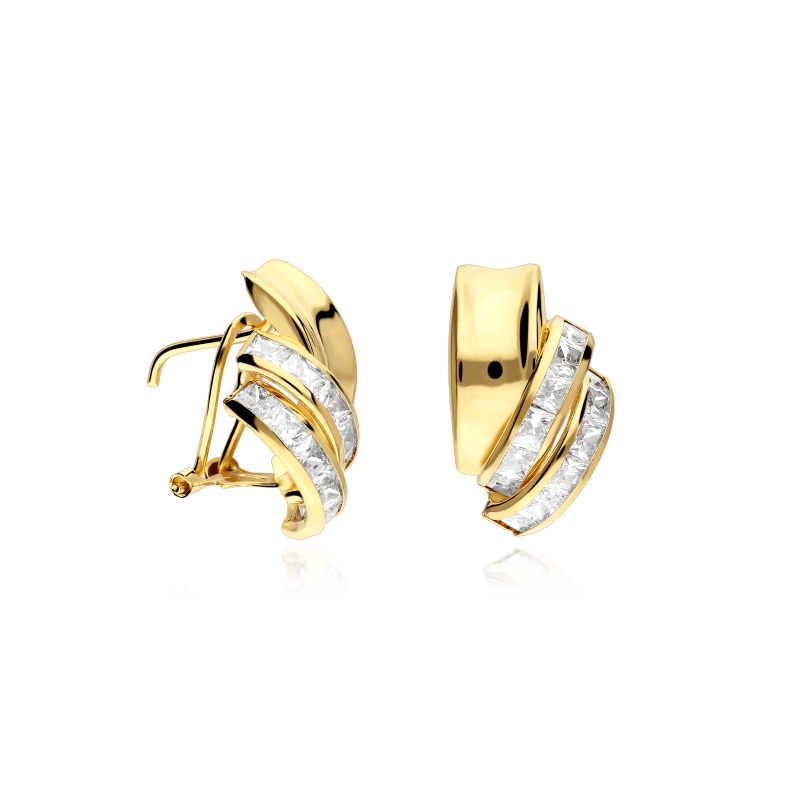 Pendientes Oro 18k y circonitas "Osbourne"
