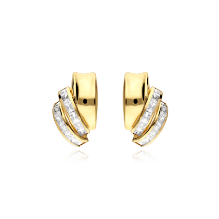 Pendientes Oro 18k y circonitas "Osbourne"
