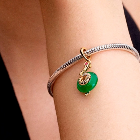 Charm Pandora Colgante Serpiente Verde 763617C01
