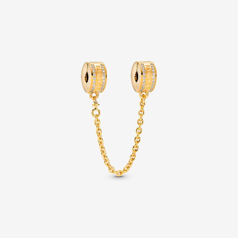 Charm Pandora Cadena de Seguridad Logotipo 768642C01-05