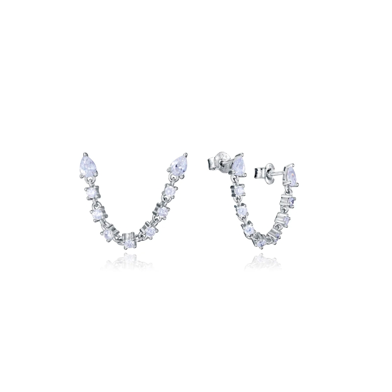 Pendientes Viceroy plata y circonitas 9132E000-30