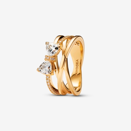 Anillo Pandora Banda Cruzada Lazo 163511C01