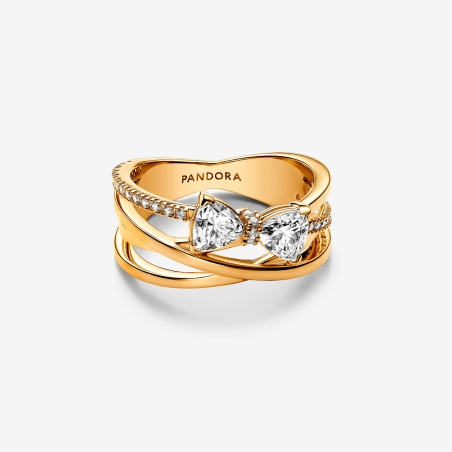 Anillo Pandora Banda Cruzada Lazo 163511C01