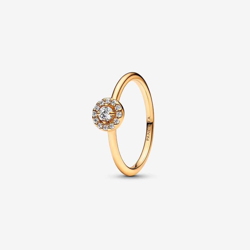 Anillo Pandora Halo Redondo Pavé 163554C01