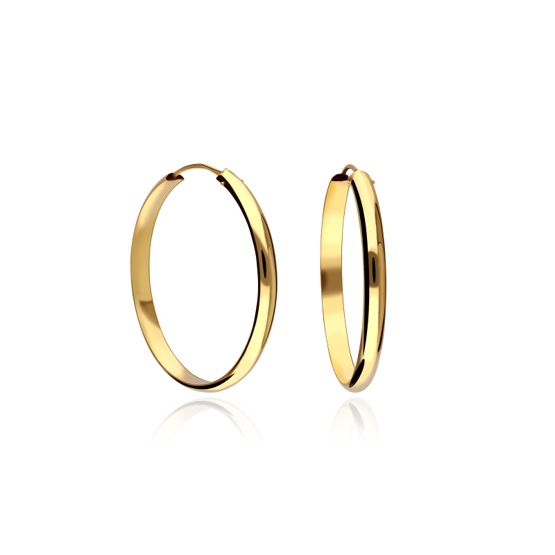 PENDIENTES ARO "RING" 30MM ORO 18K