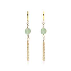 Pendientes Plata y baño Oro...