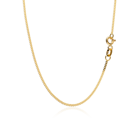 Cadena Oro 18k eslabón Barbado 45 cm "Wolfen"