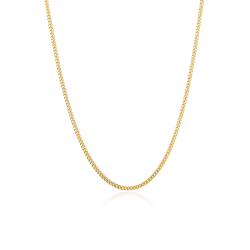 Cadena Oro 18k eslabón Barbado 45 cm "Wolfen"
