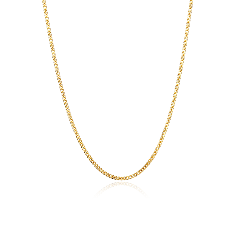 Cadena Oro 18k eslabón Barbado 45 cm "Wolfen"