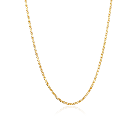 Cadena Oro 18k eslabón Barbado 45 cm "Wolfen"