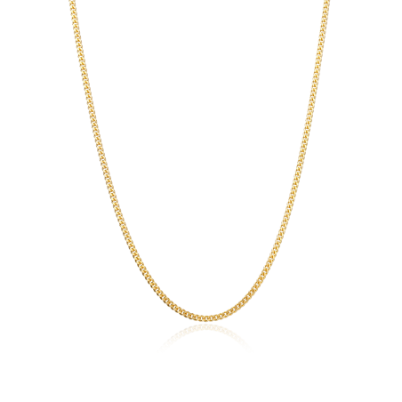 Cadena Oro 18k eslabón Barbado 50 cm "Wolfen"
