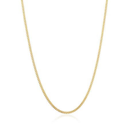 Cadena Oro 18k eslabón Barbado 60 cm "Wolfen"