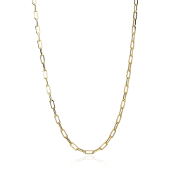 Cadena Oro 18k eslabón alargado 60cm "Sakai"