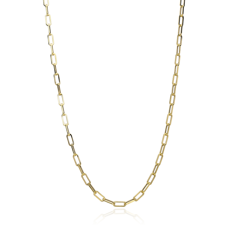 Cadena Oro 18k eslabón alargado 60cm "Sakai"