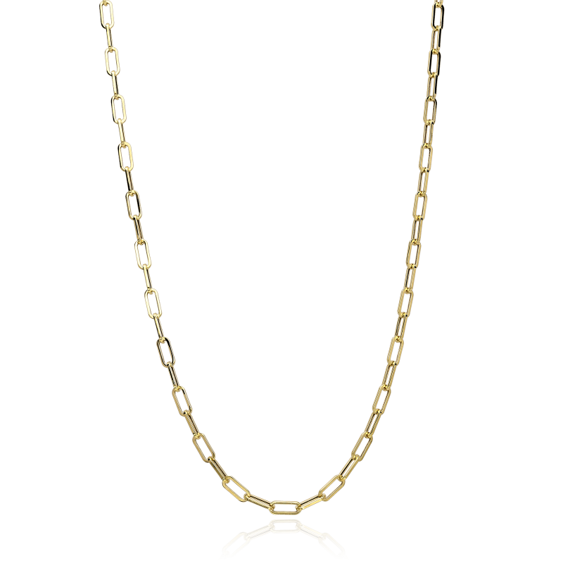 Cadena Oro 18k eslabón alargado 65cm "Sakai"