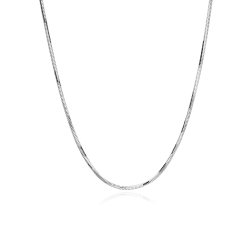 Cadena Oro Blanco 18k Cola de Rat  n  Adonis  45 cm