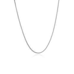Cadena Oro Blanco 18k Barbada 40cm "Yuto"