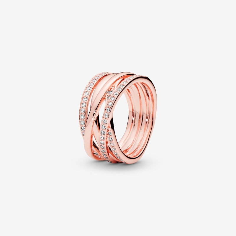 Anillo Pandora Rose Entrelazado 180919CZ