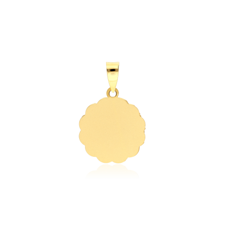 Medalla Oro 18k Tallada 16mm "Tanta"