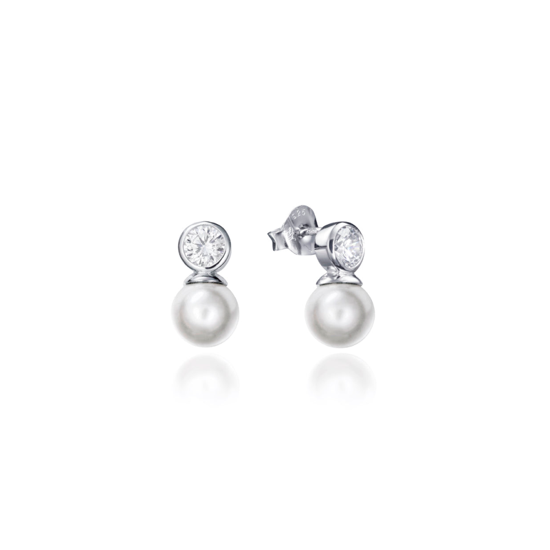 Pendientes Viceroy Plata Circonita Y Perlas 71047E000-68 Pendientes Viceroy Plata Circonita Y Perlas 71047E000-68