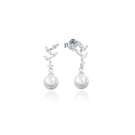 Pendientes Viceroy Plata Circonita Y Perlas 71049E000-38