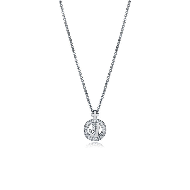 Collar Viceroy Plata Y Circonitas Virgen Niña 61068C000-38