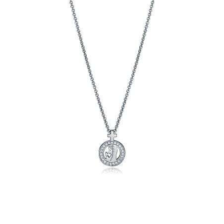 Collar Viceroy Plata Y Circonitas Virgen Niña 61068C000-38