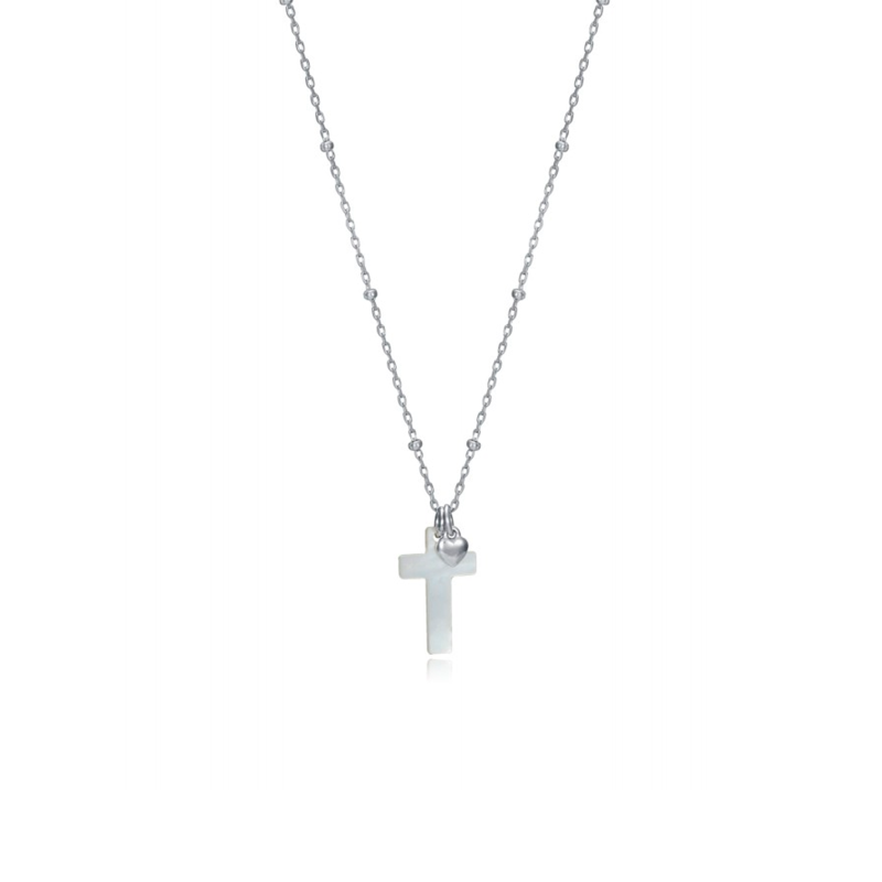 Collar Viceroy Plata Cruz Y Madre Perla 13022C000-00